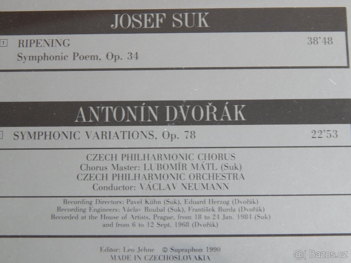 CD - DVOŘÁK, BRAHMS, SUK a další... - 4