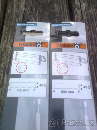 Dva nové pilové listy zn Meister - 4