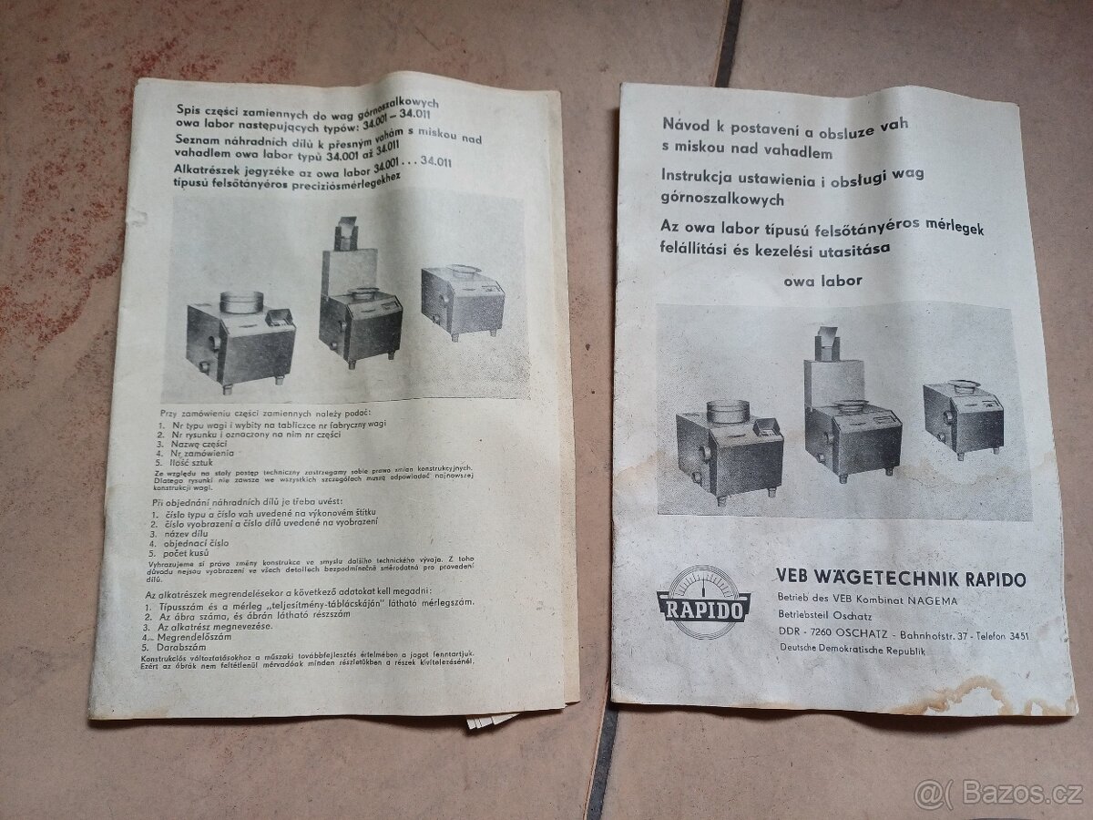 Laboratorní váha OWA Labor - 4