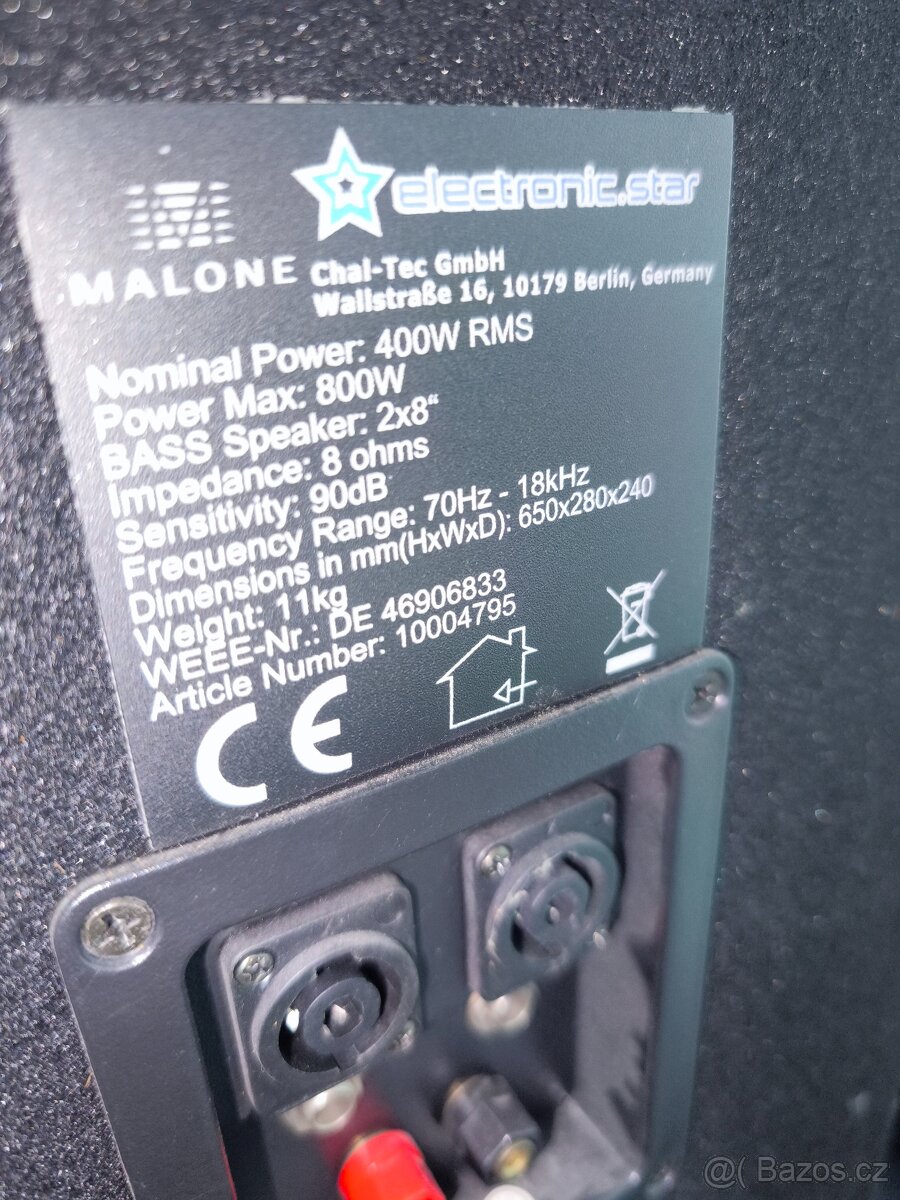 Sestava reproduktorů a zesilovače - 4