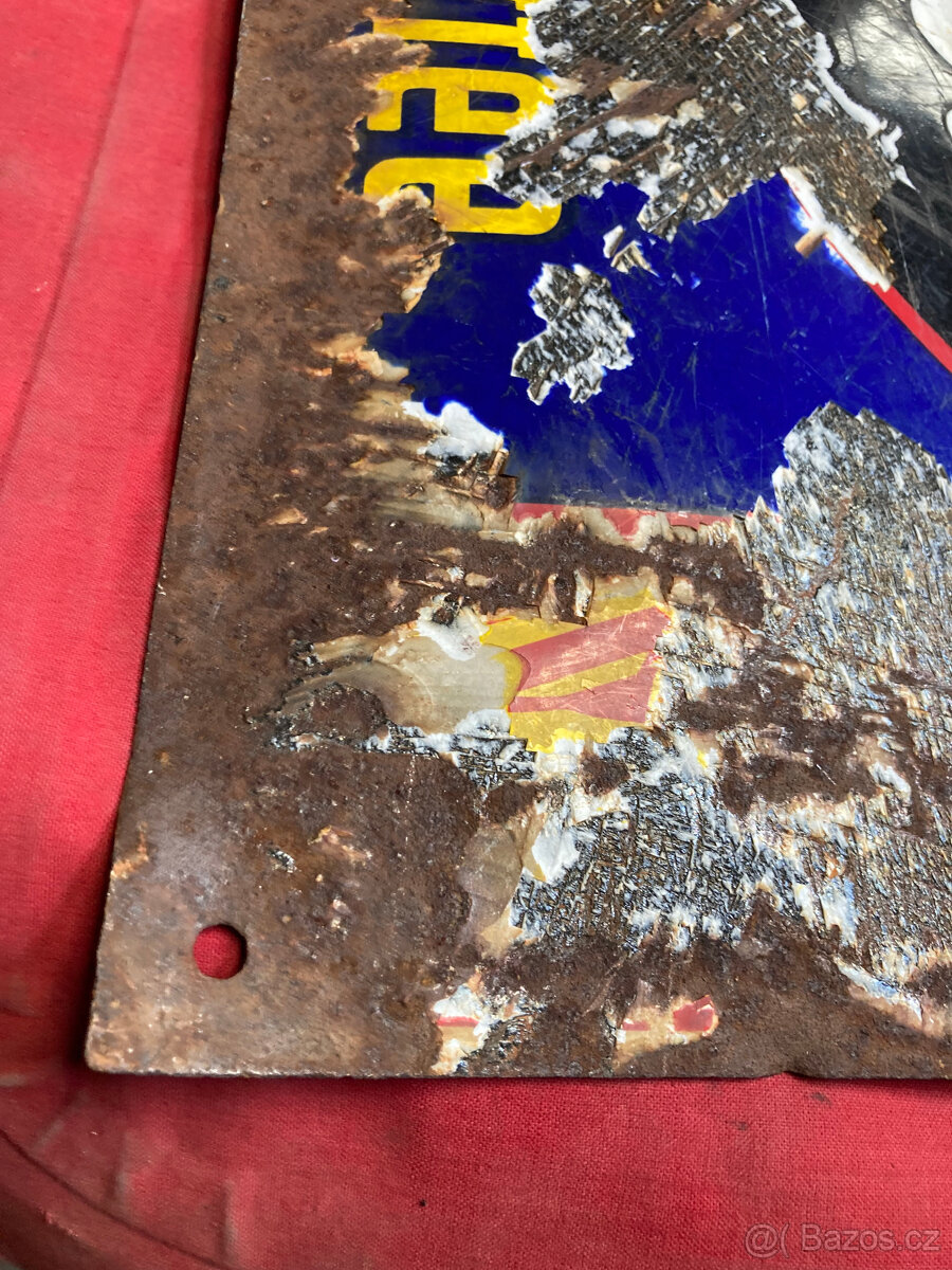 Cedule smaltovaná starožitná 400 kč - 4