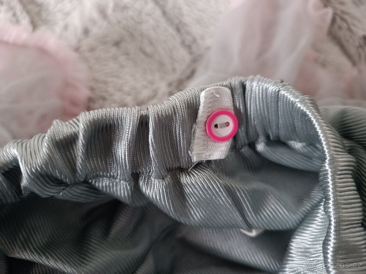 Dívčí Tutu sukně růžovo-šedá - 4