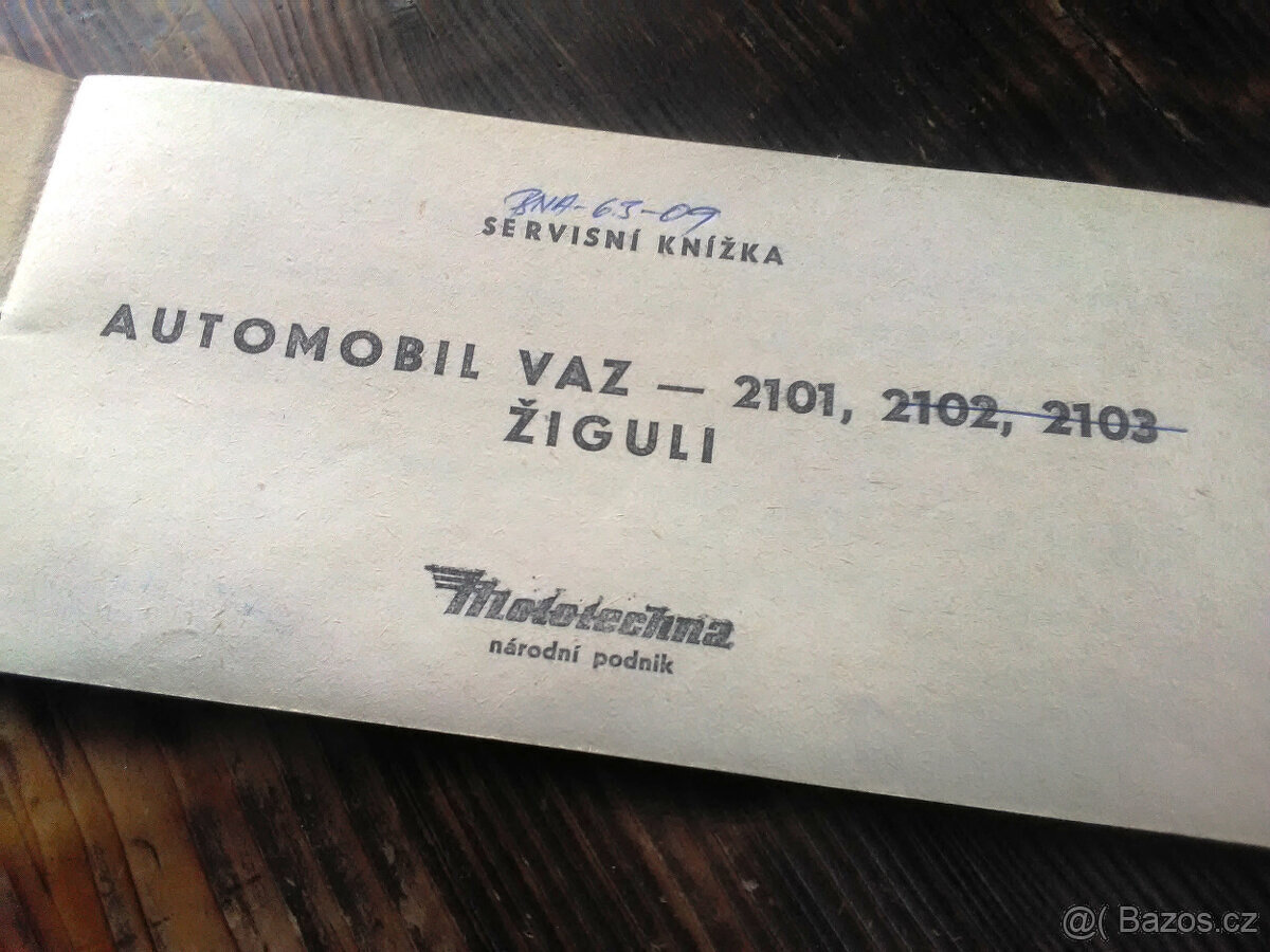 Nové zástěrky VAZ a servisní knížka - 4