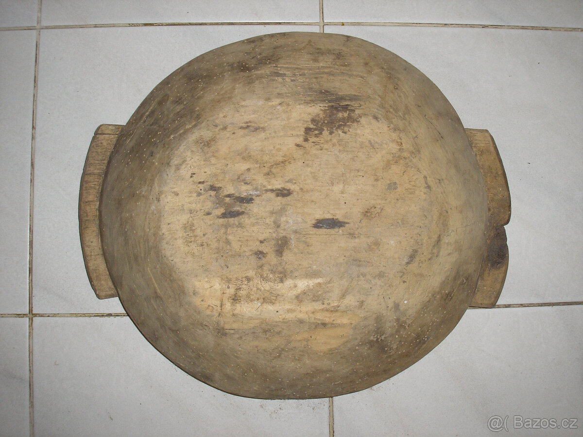 stará dřevěná mísa dekorace - 4