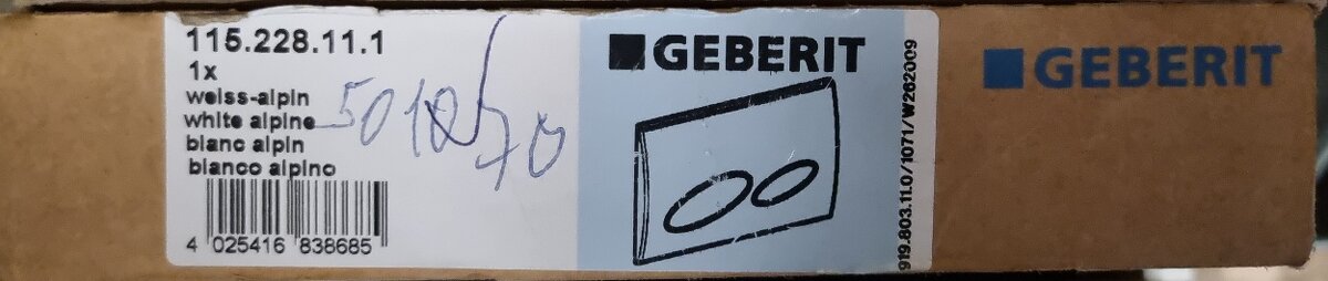Tlačítko Kappa 20 bílé Geberit - 4