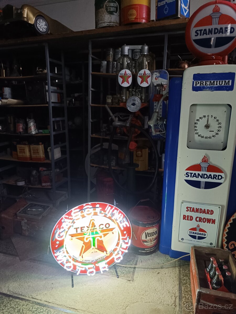 Neon Texaco, dekorace, do garáže - 4