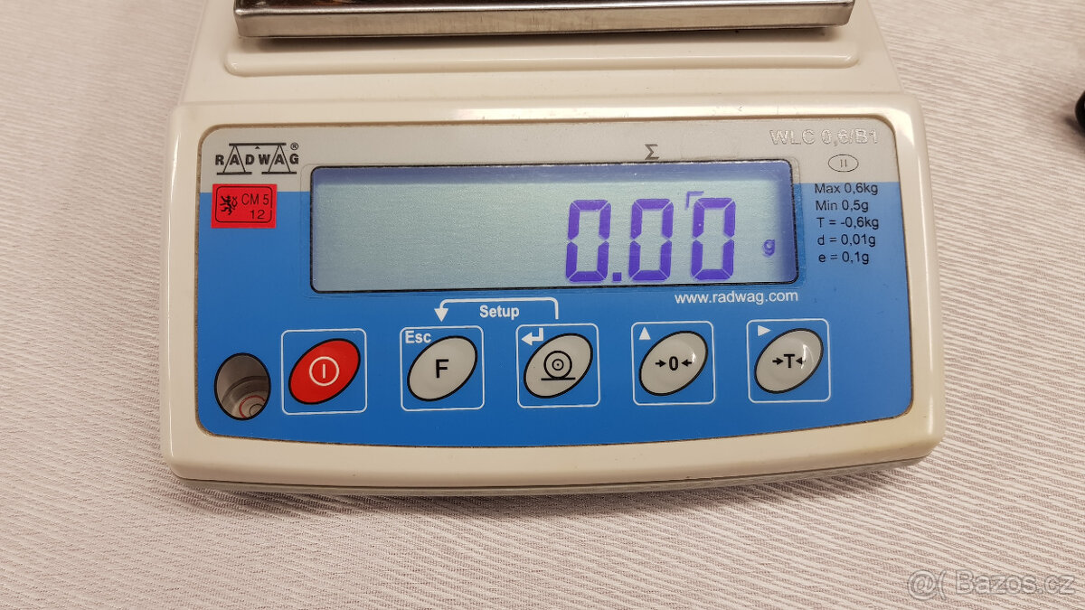 Radwag vysoce přesná digitální zlatnická/laboratorní váha - 4