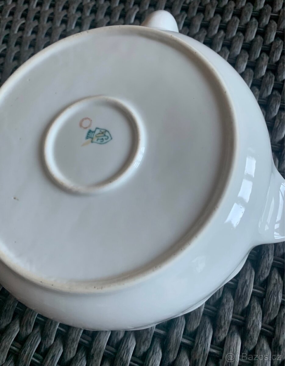 Starožitný dětský ohřívací talíř - 4