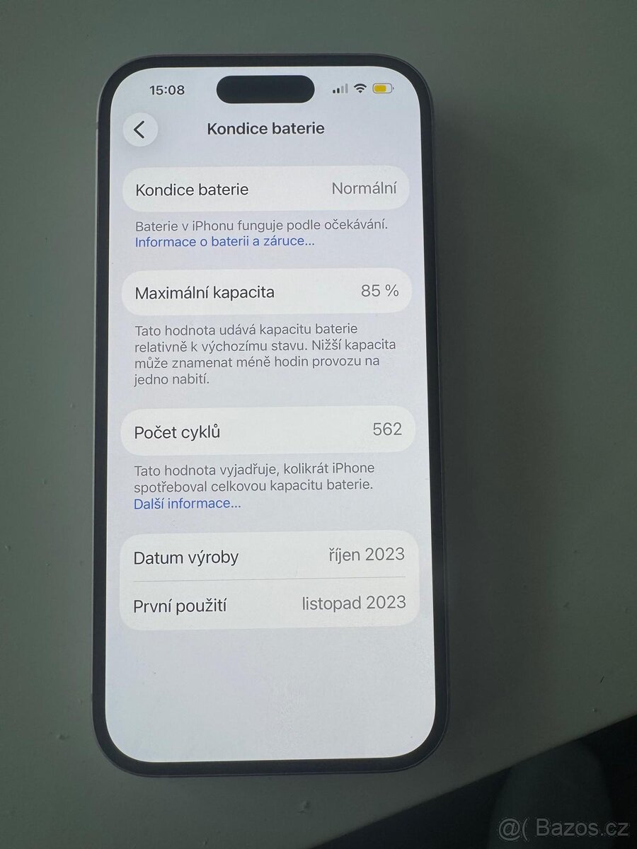 IPhone 15 , 256 GB ,RŮŽOVÁ BARVA - 4
