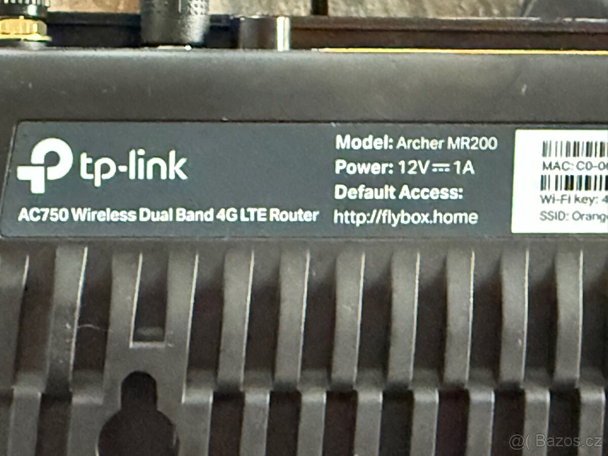 Router TP-Link Archer MR200 4G/LTE (Archer MR200) černý - 4