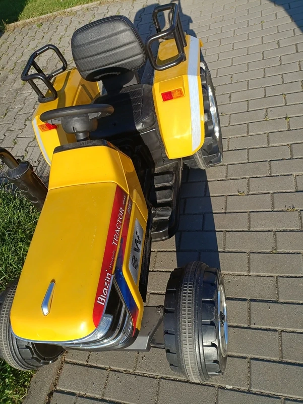 Elektrický traktor Blazin žlutý - 4