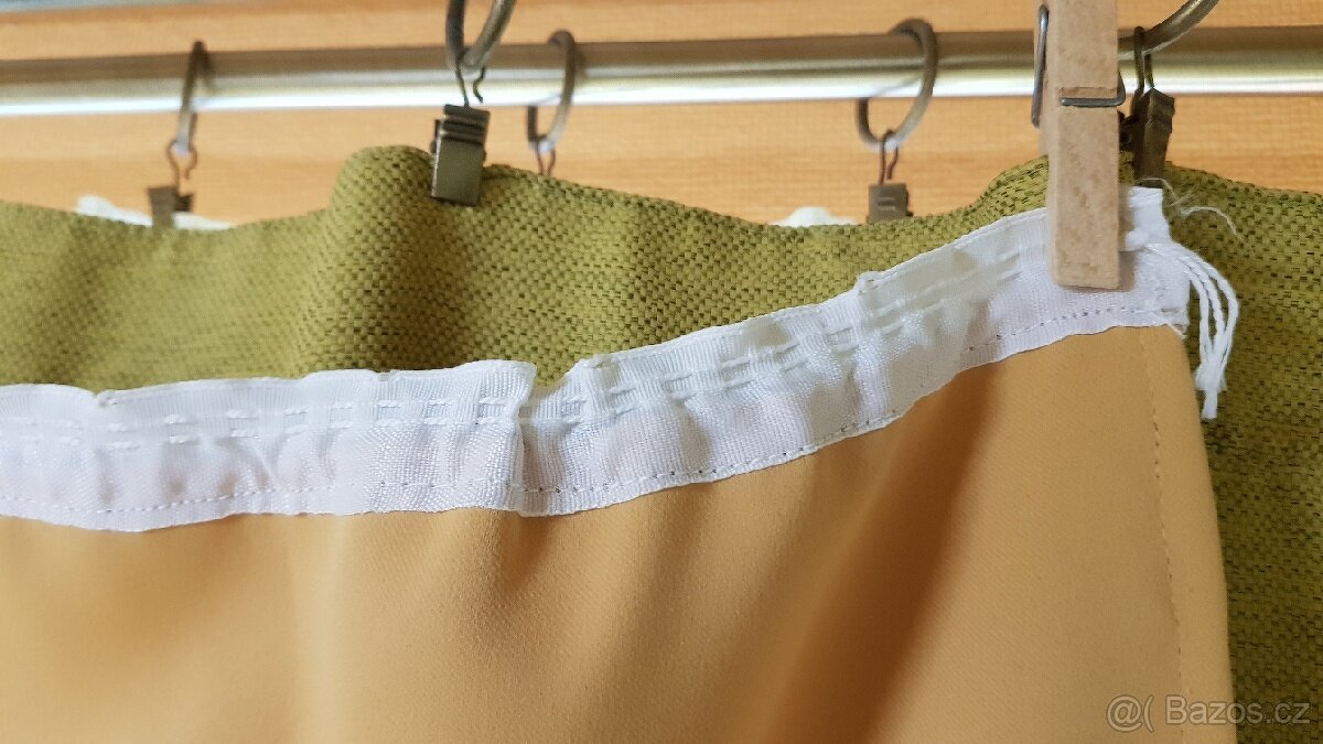 Závěsy NOVÉ zastiňovací, na 4 okna - 4
