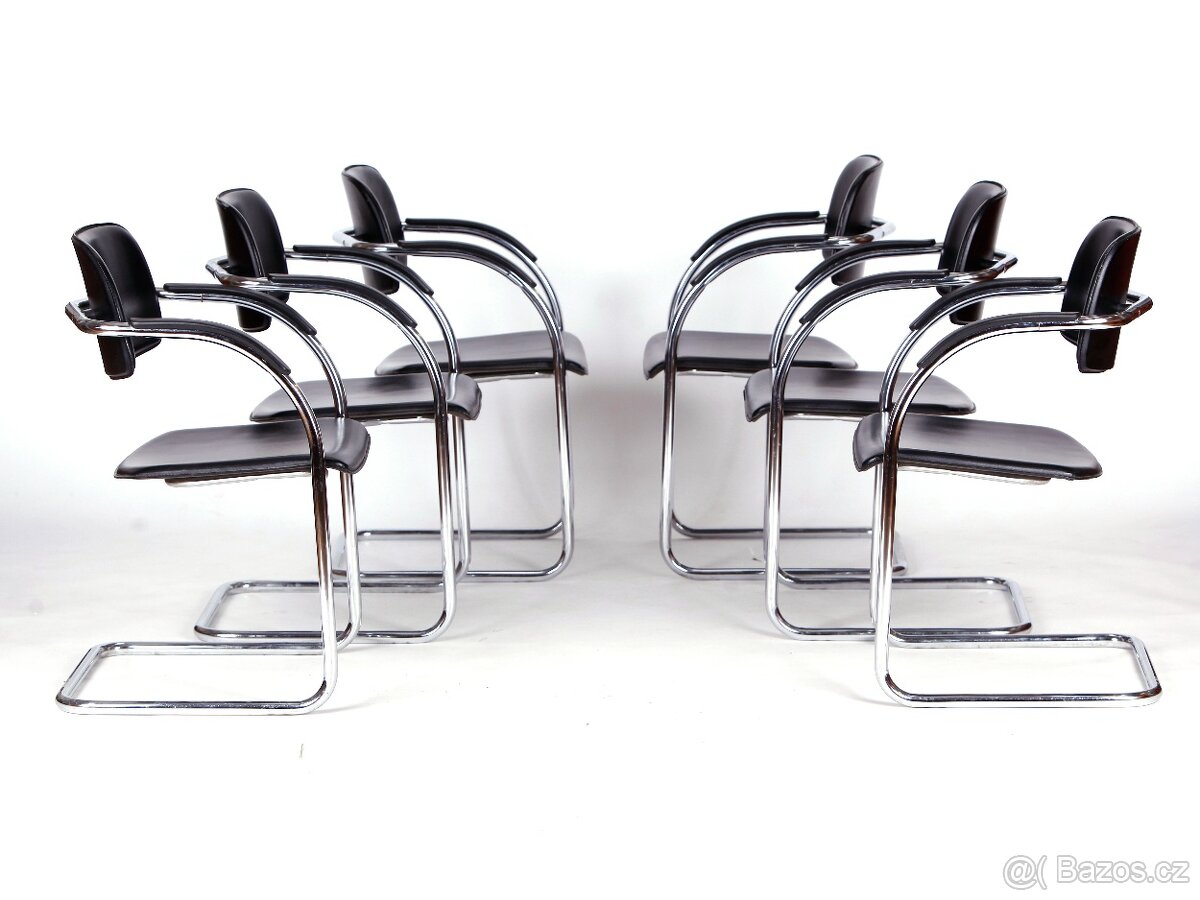 Chromované židle ve 100 % stavu, 6 kusů. - 4