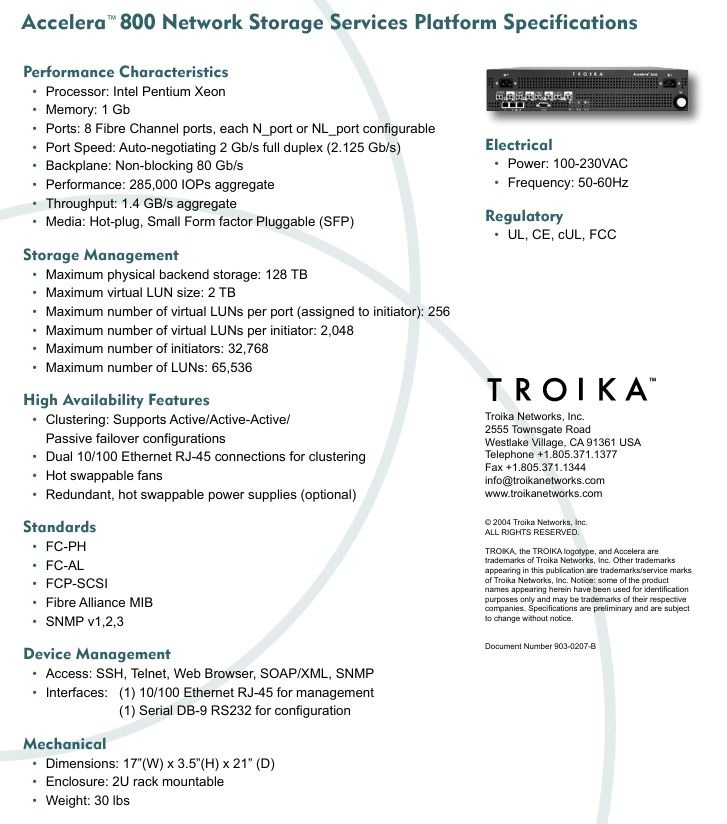 Network storage services platform TROIKA - 4