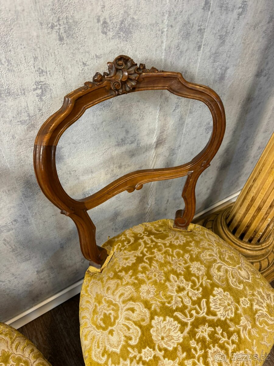 Starožitné čalouněné židle (142004) - 4