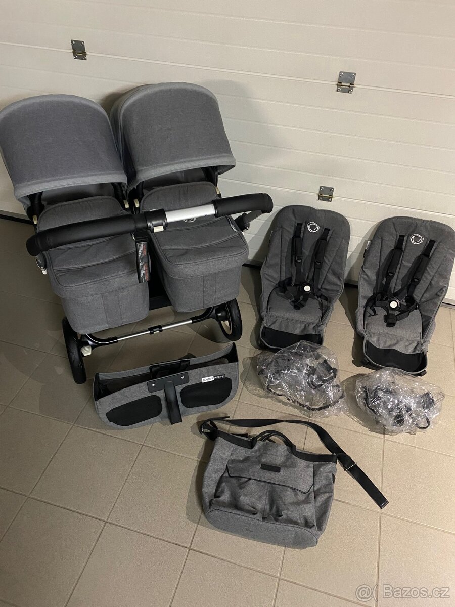 🩶🩶 Bugaboo Donkey 2 TWIN grey melange 🩶🩶 - 4