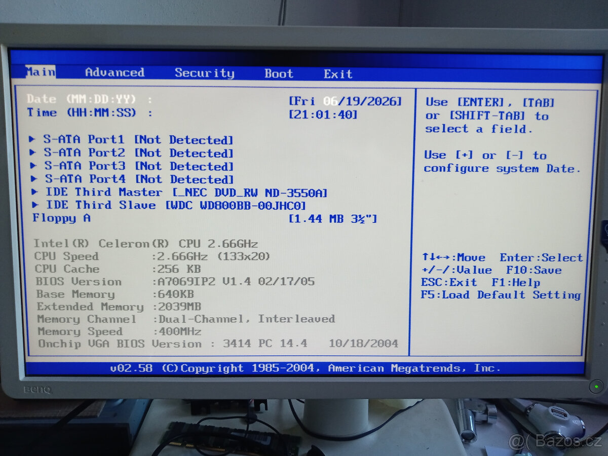 Retro PC Intel Celeron 2,66GHz. RAM- 2GB DDR 1. - 4