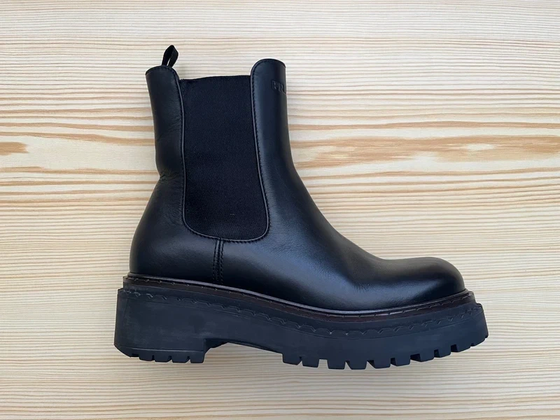 Leather Chelsea boots Prada - 4
