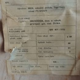 Retro kuchyňský stůl Mier a 4 židle - 4