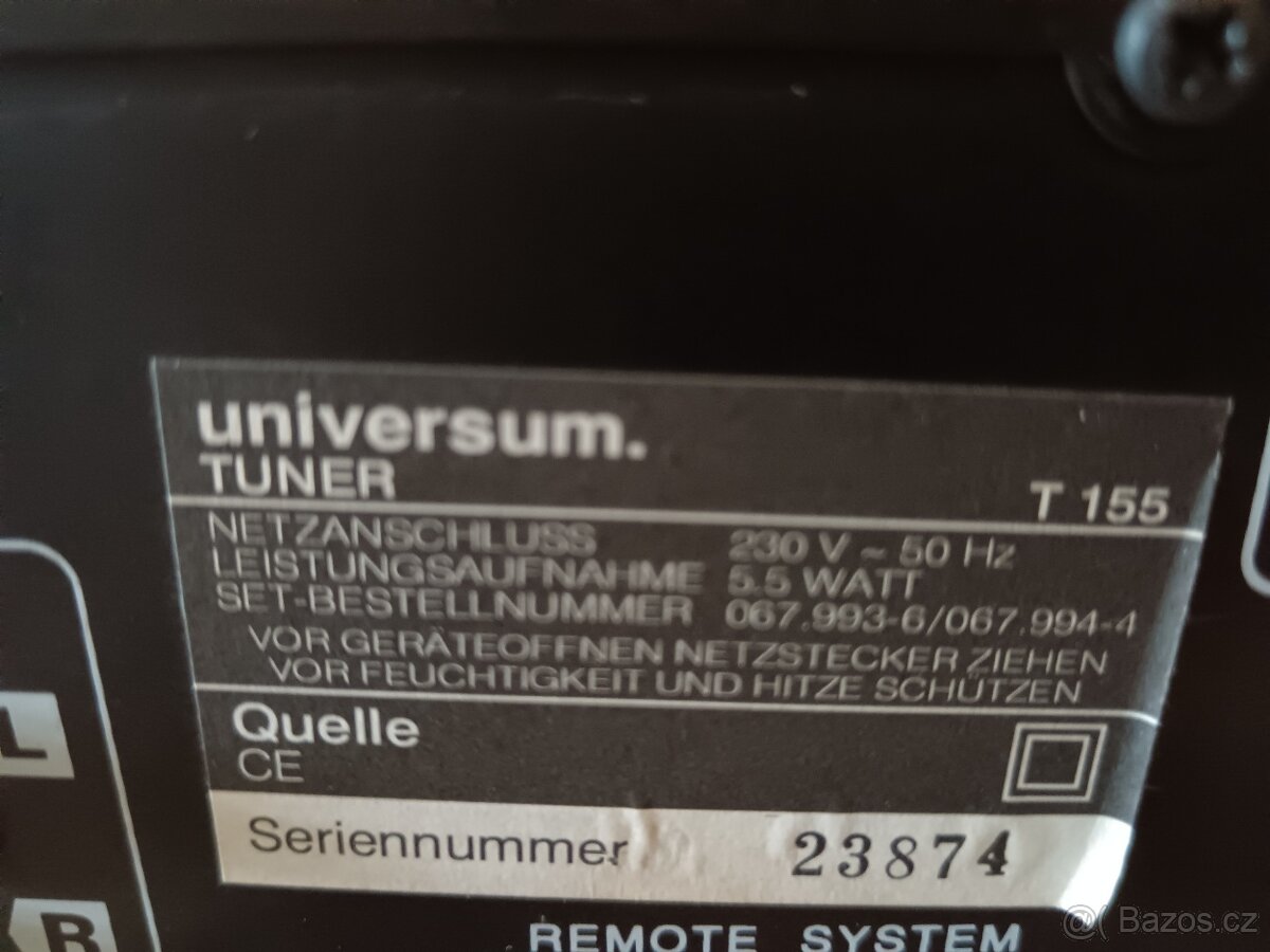 zesilovač Universum V-155,Tuner T155 - 4