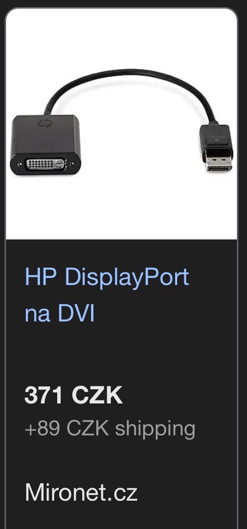 HP DisplayPort na DVI - 4