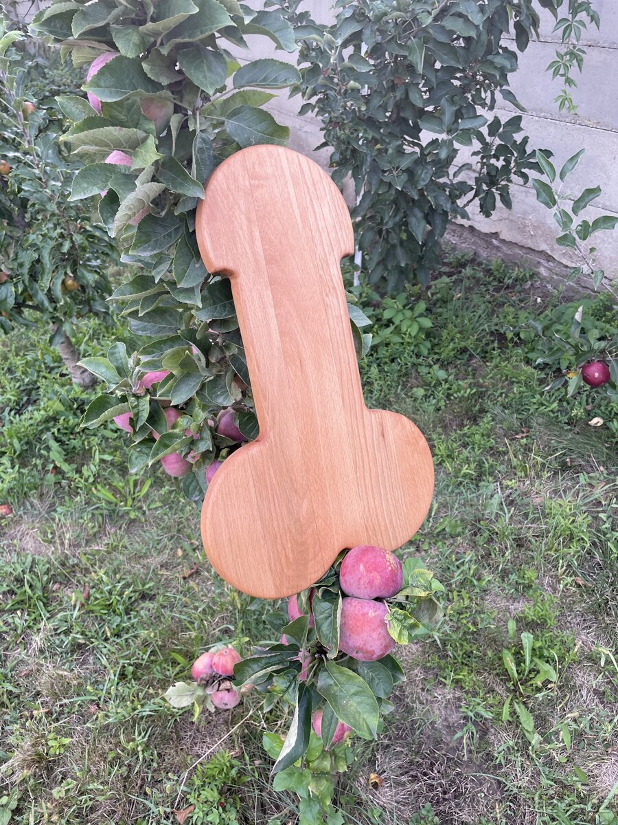 Servírovací prkénko Penis z bukového dřeva - 4