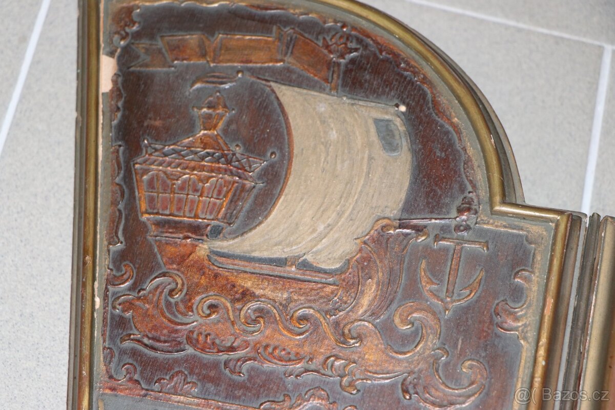 Domácí oltář rok 1922 citát Goethe (525o) - 4