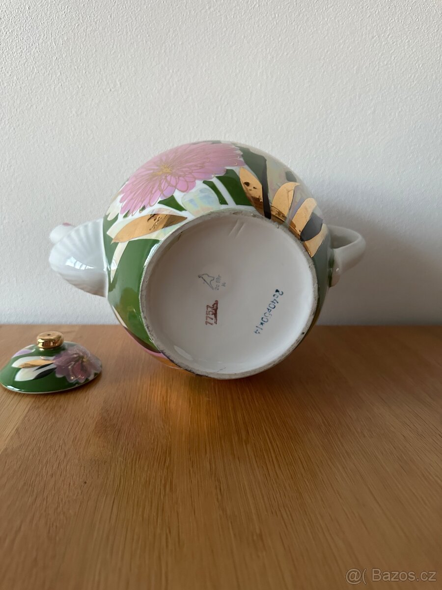 Porcelánová konvice „Dahlias“ – Dulevo, 1988 - 4