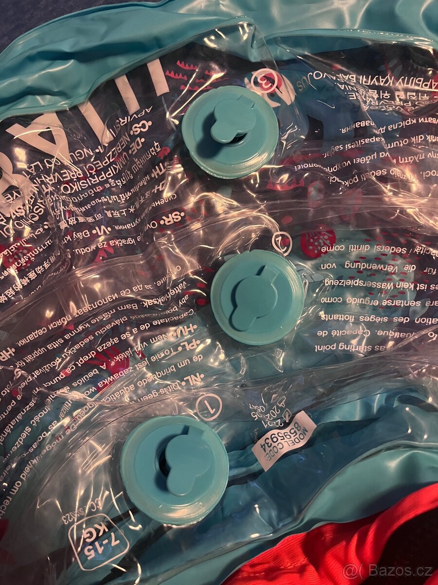 Dětský kruh na plavání se sedátkem a madly 7–15 kg - 4