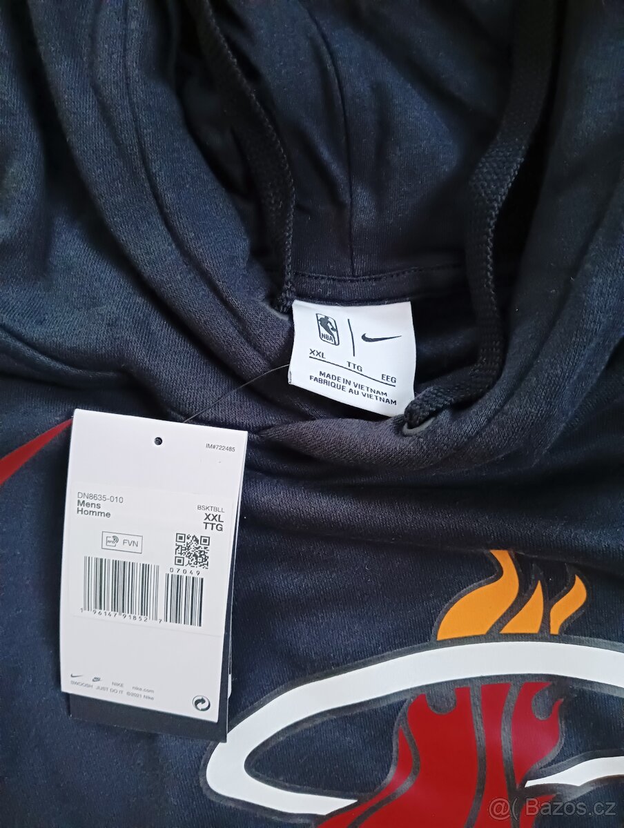 Mikina Nike NBA Miami Heat Fleece Pullover Hoodie 2XL - 4