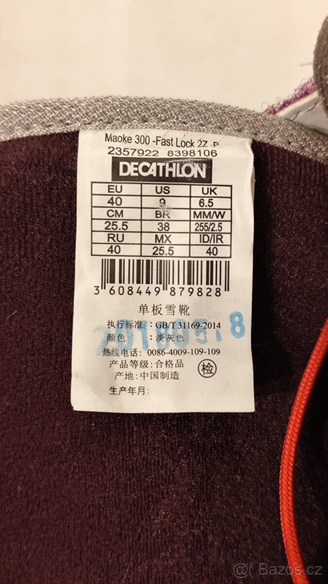 Snowboardové boty vel. 40 - 4