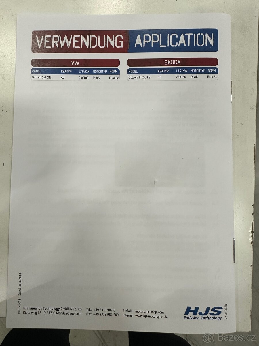 HJS Downpipe Octavia 3, Golf 7 - 4
