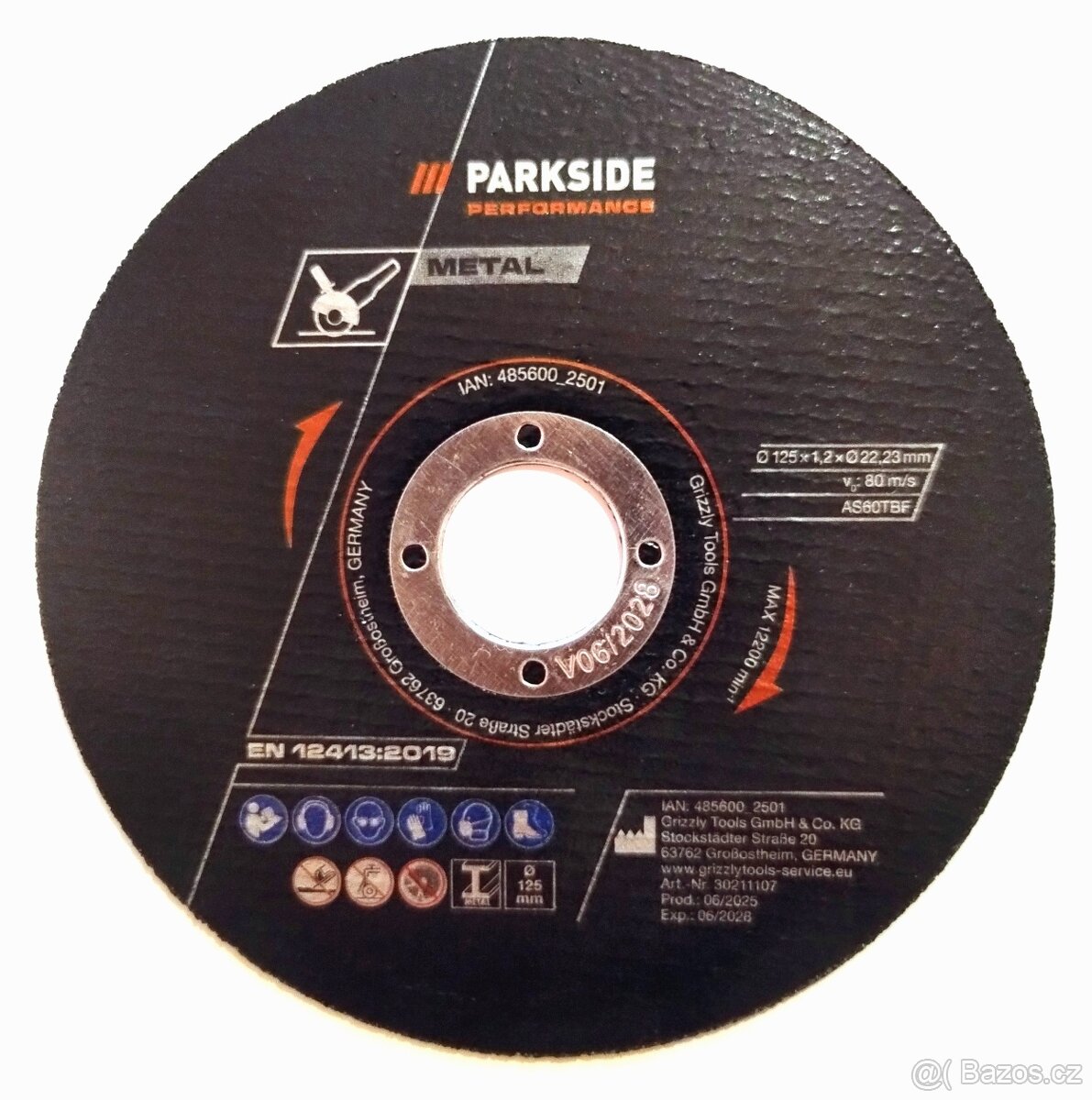 Parkside - Aku úhlová bruska,2 aku 4Ah,nabíječka. - 4