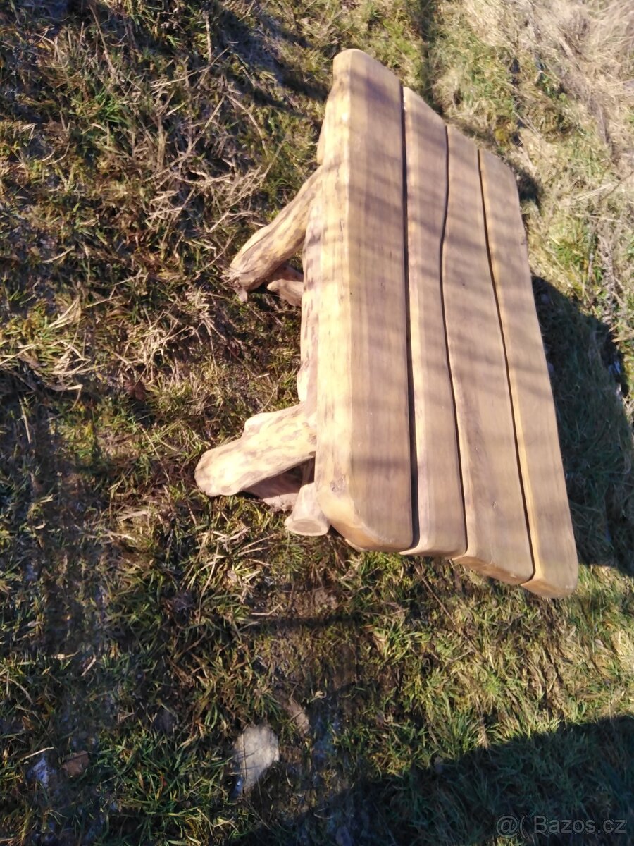 Rustikální dubový stůl - 4