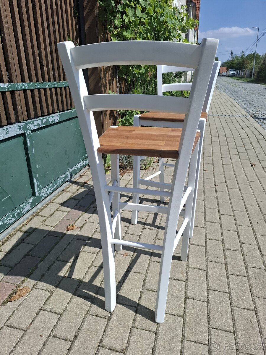 2x Starší barové židle - 4
