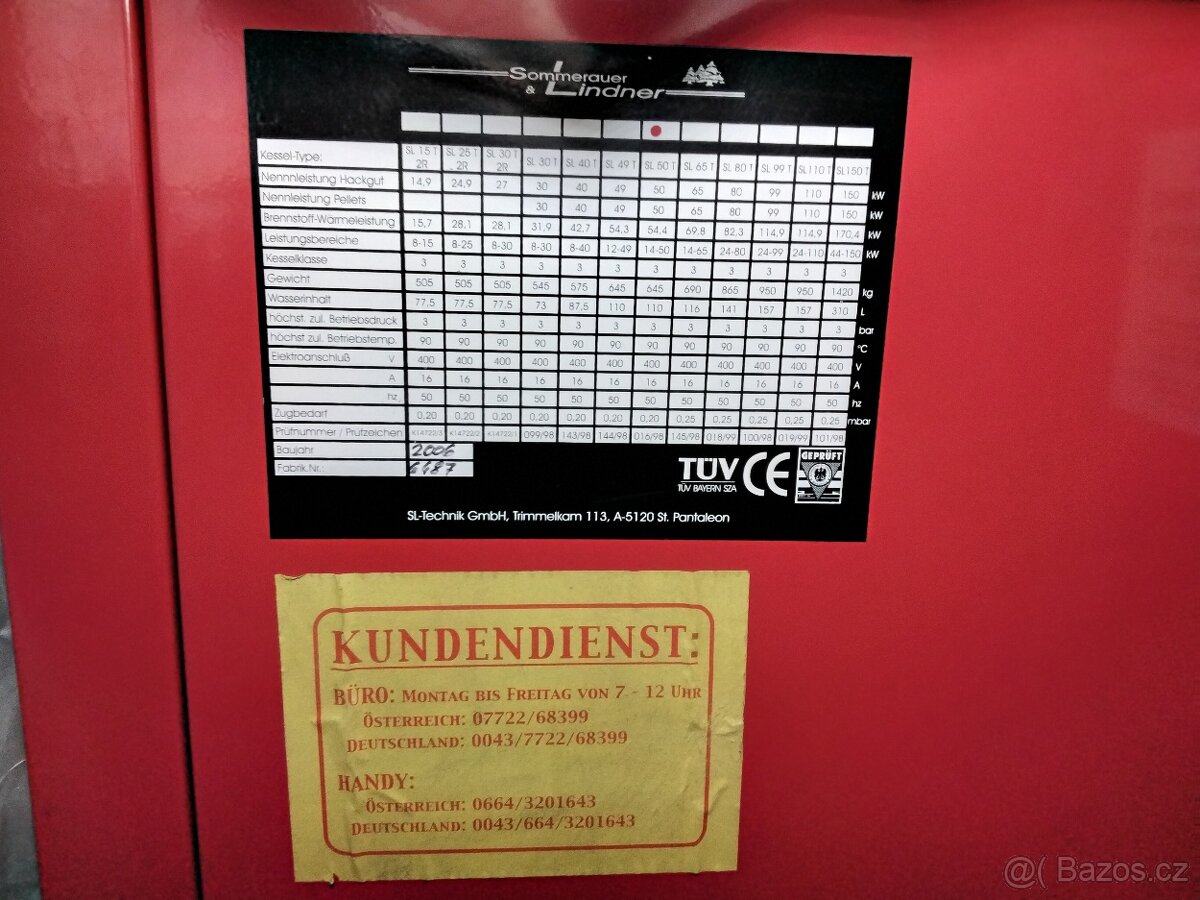 Kotel na dřevěnou śtěpku - 4