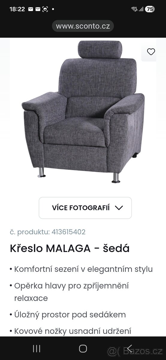 Sedací souprava s křeslem - 4