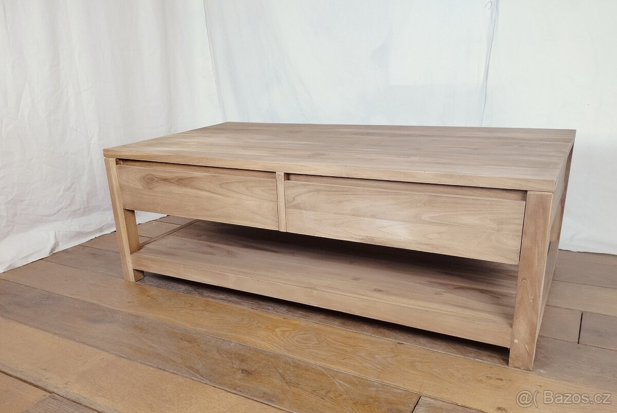 Masivní konferenční stolek - 4 šuplíky - 4