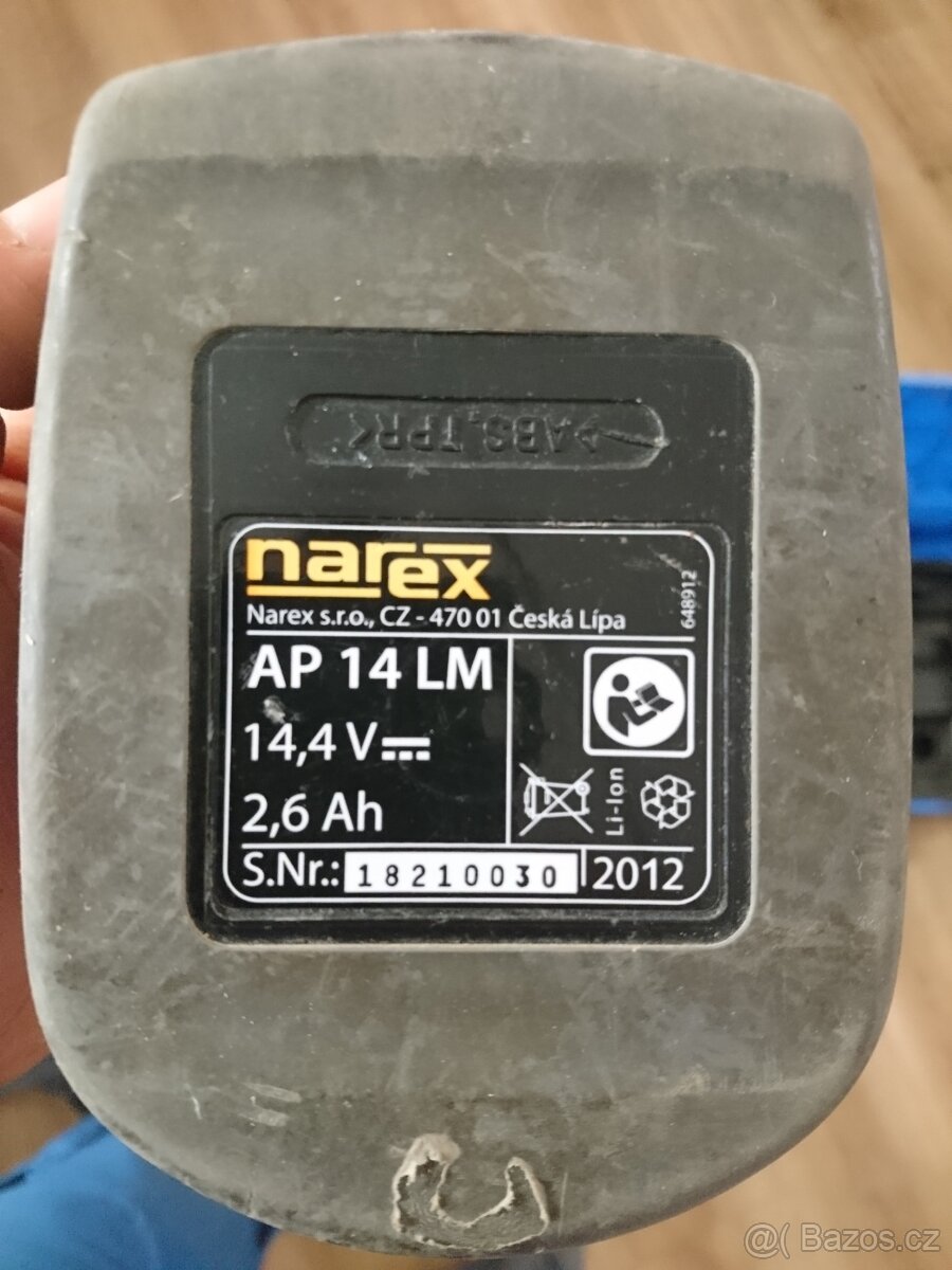 Prodám Aku vrtačku Narex ASV 14 A - 4