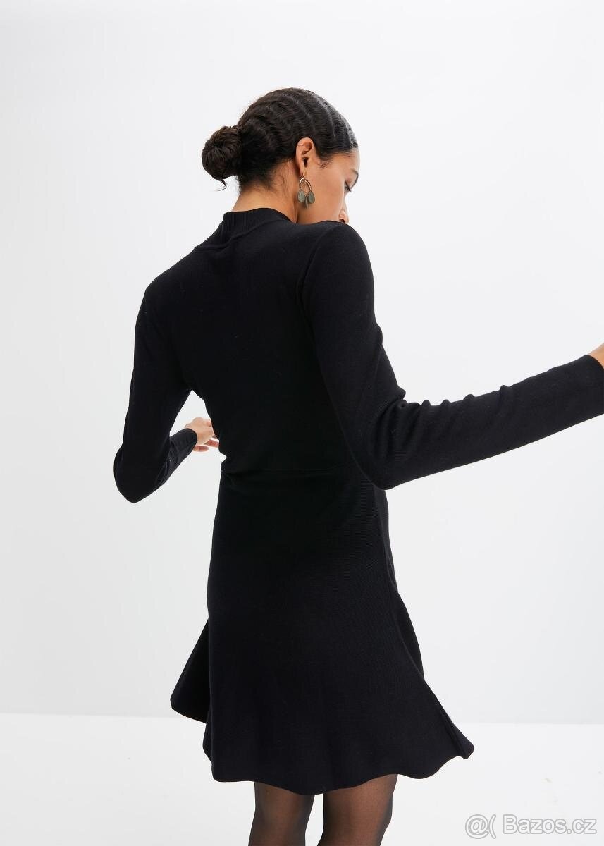 Elegantní krásné úpletové šaty 40/42 - 4