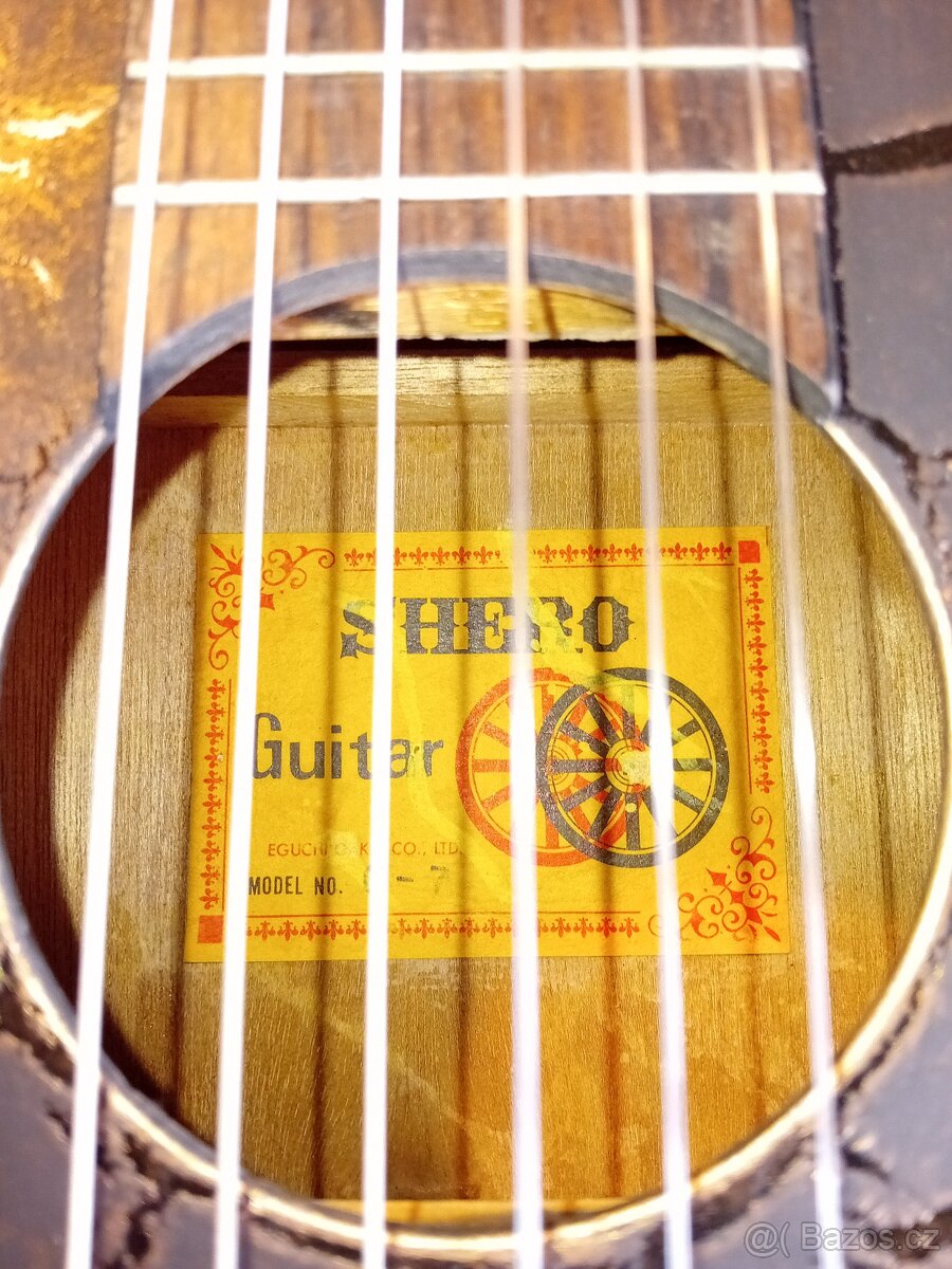 Steampunková Španělská Kytara - Japenec značky Shero guitars - 4
