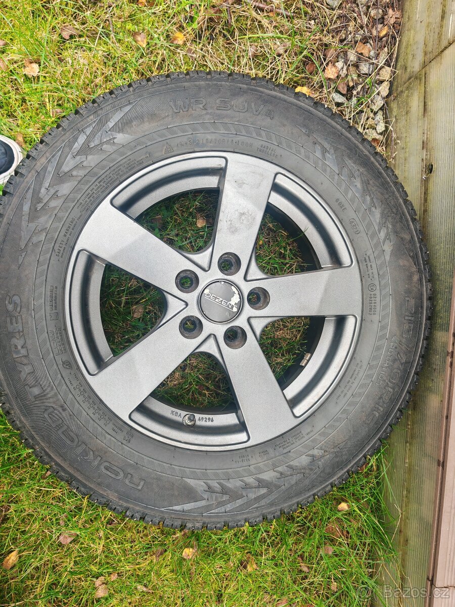 Prodám kola Decent na Hyundai ix35 16" 6,5J ET48 5x114,3 - 4