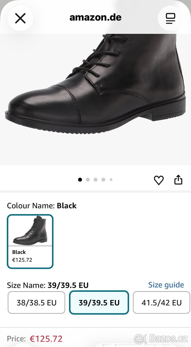 ECCO Touch 15 B – dámské kožené boty EU 39, nové ✅ - 4