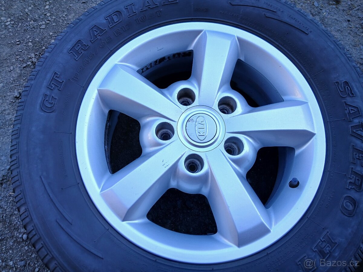Prodám sadu Orig ALU kol KIA 245/65R17 celoroční - 4