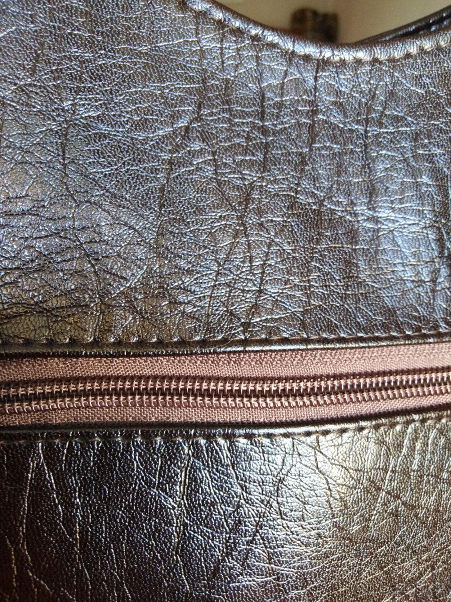 Kabelka tmavě hnědá, velká, elegantní - 4