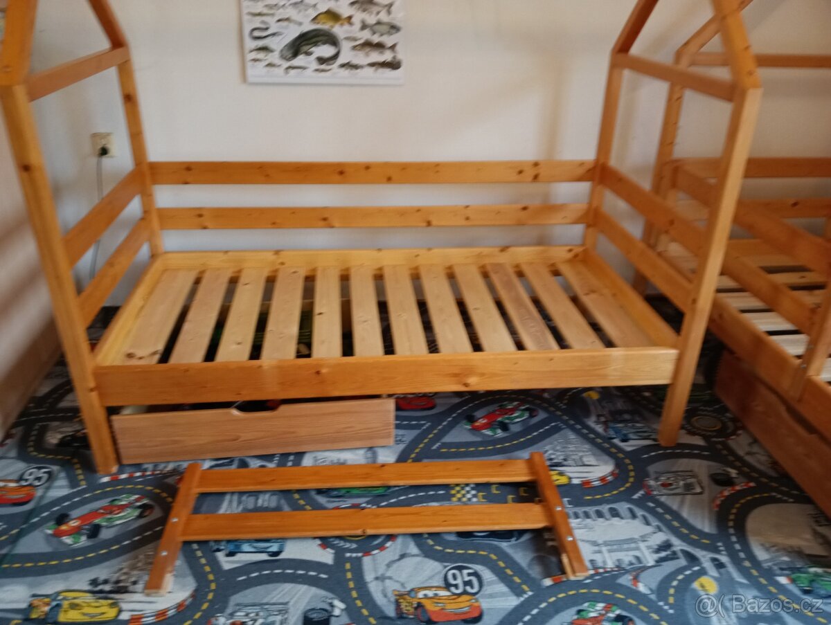 Domečková postel (masiv) - 4