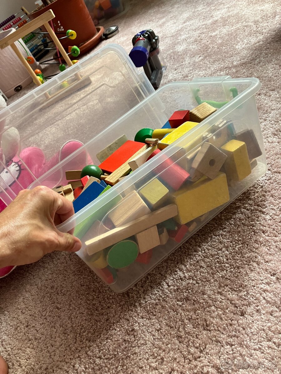 Dreveny labyrint a drevena stavebnice. - 4