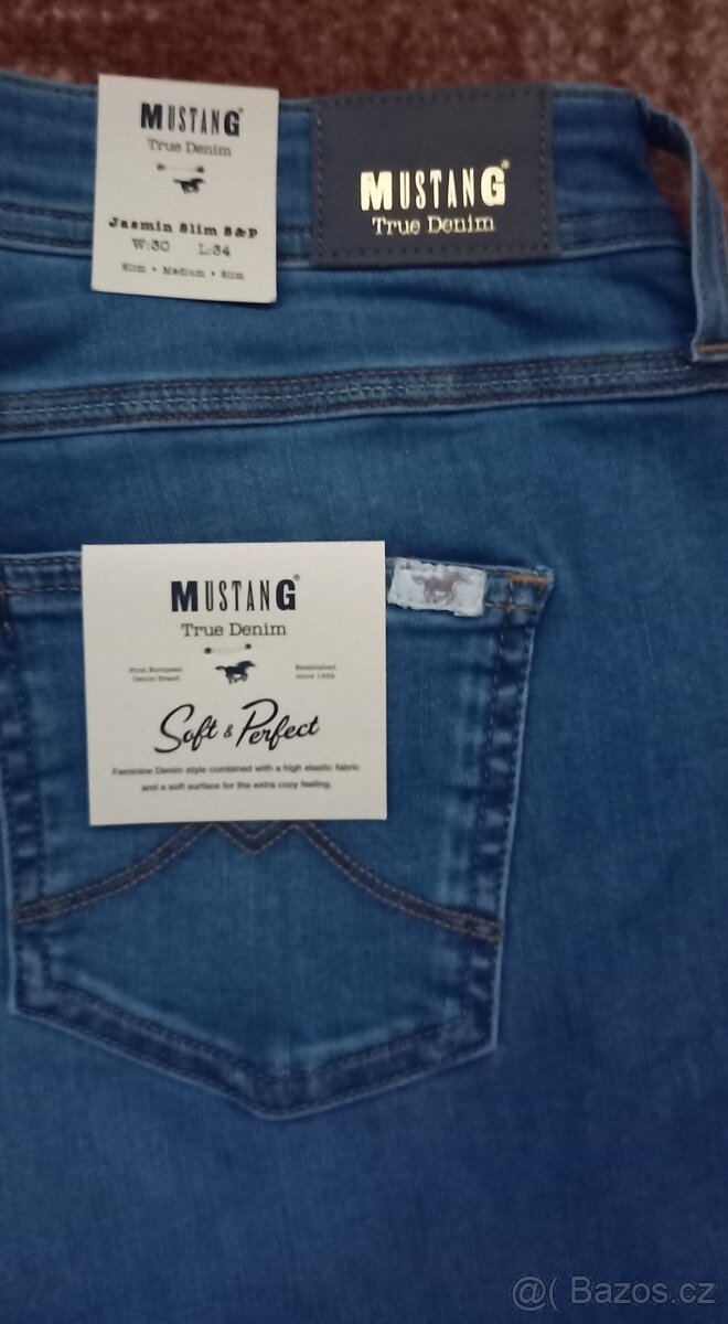 Dámské džíny MUSTANG - Jasmin slim velikost 30-34 NOVÉ - 4