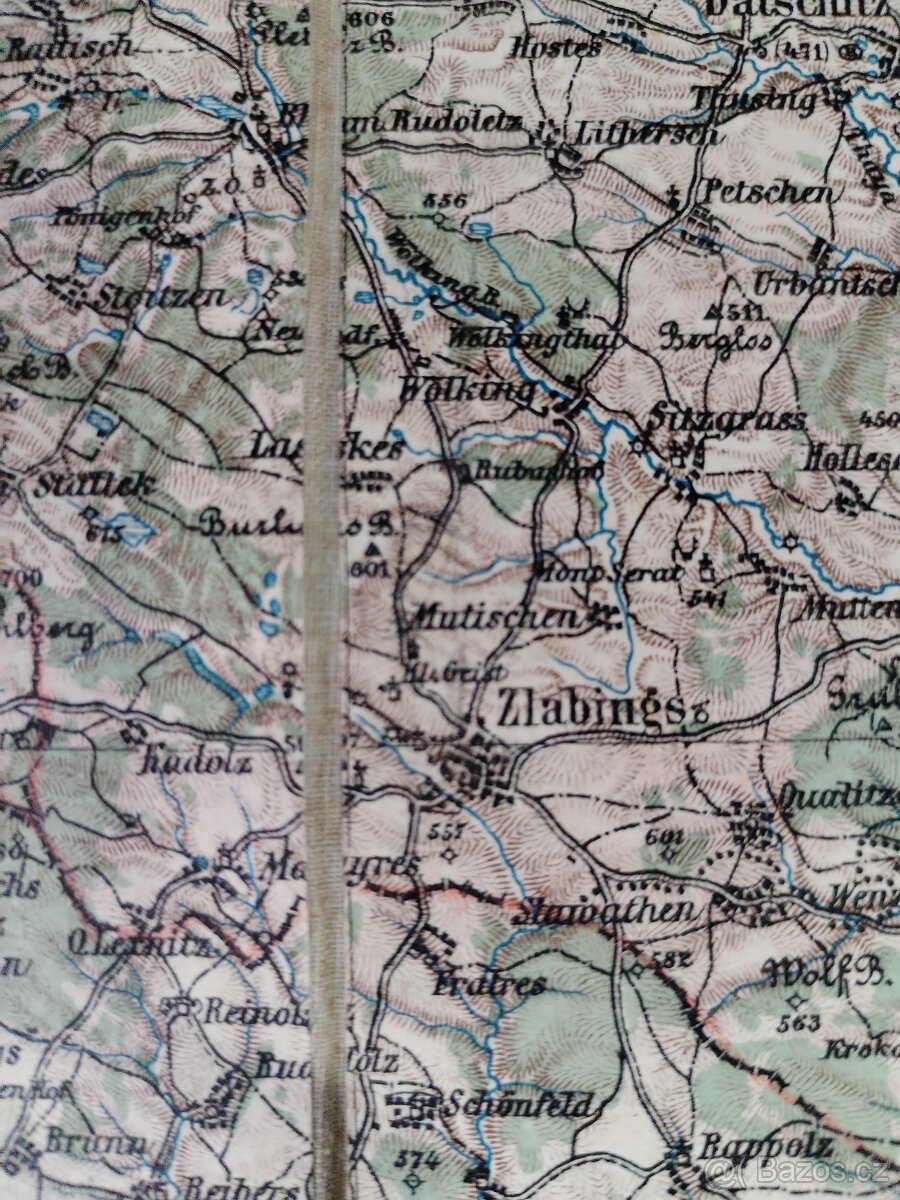 stara vojenska mapa Jjhlava -Iglau -Raišl.Jos. - 4