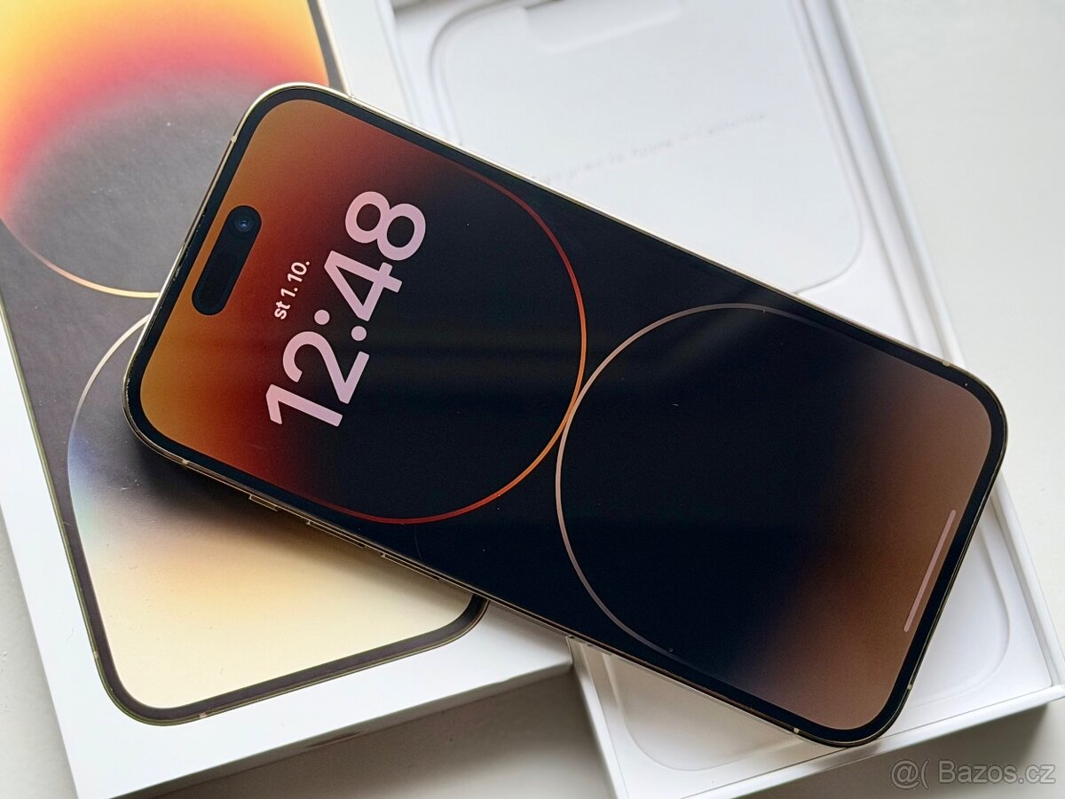 iPhone 14 Pro Gold BATERIE 100% TOP - 4